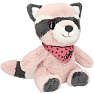 Snukis Charlie vaskebjørnebamse 18 cm - svag rosa