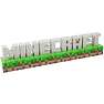 Minecraft lampe - hvid, sort og brun