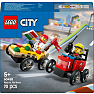 LEGO City Racerbilpakke – pizzabil mod brandbil 60458