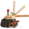 Schleich erobring dino-templet sæt 42656