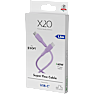 X2O SUPERFLEX 60W USB-C/C-kabel 1,5M - Lyserød