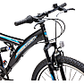 Puch firestorm børnecykel 7 gear 26" - sort/blå