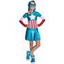 Captain America kjole 140 cm