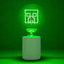 Minecraft Creeper LED neonlampe - grøn