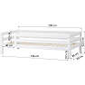 Hoppekids ECO Luxury Enkelt seng med 3/4 sengehest 90x200 cm