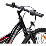 Puch firestorm børnecykel 7 gear 24" - sort/rød