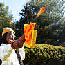 Nerf Minecraft Firebrand-økse blaster med 6 pile