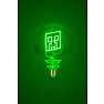 Minecraft Creeper LED neon pære - grøn
