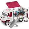 Schleich 42439 mobil dyrlæge med føl