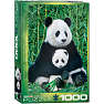 Puslespil Panda & Baby - 1000 brikker