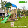 Jungle Gym Farm inkl. swing, sand & grøn slide
