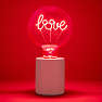 Mickey Mouse LED neonlampe - rød