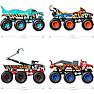Hot Wheels Monster Trucks Big Rigs – flere varianter – assorteret