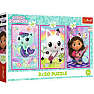 Gabby's Dollhouse puslespil 3i1 - 3x50 brikker