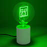 Minecraft Creeper LED neonlampe - grøn
