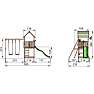 Club legetårn inkl. gynger og grøn rutschebane
