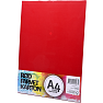 Farvet karton A4 10 ark - rød