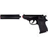 Legetøjspistol med lyddæmper PPK 276 mm