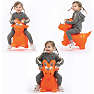 LUDI dino som hoppedyr - orange
