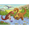 Legende dinosauruser puslespil - 2x24 brikker