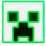 Minecraft Creeper LED neon væglampe - grøn