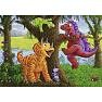 Legende dinosauruser puslespil - 2x24 brikker