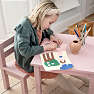 Hoppekids Mads børnebord - Pale Rose