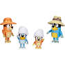 Bluey figurer familie telt-tur 4-pak