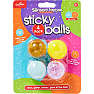 Pocket money Sticky balls 4-pak – flere varianter – assorteret