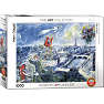 Puslespil Le Bouquet de Paris by Marc Chagall - 1000 brikker