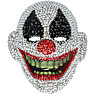 Halloween masker m. rhinsten - flere varianter - assorteret