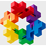 Plus Plus Hexel spectrum - 6 dele