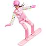 Barbie snowboarderdukke