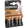 Duracell Plus AA batterier 4-pak