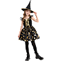 Halloween heks kostume str. 128