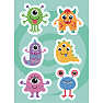 Diamond Art stickers 13x18 cm - monster