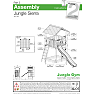 Jungle Gym Sierra legetårn komplet inkl. grøn rutsjebane