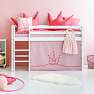 Princess forhæng til halvhøj seng 70 x 160 cm - lyserød