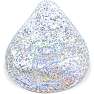Bestway oppustelig glitterstol - transparent