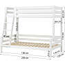Hoppekids ECO Luxury Familie køjeseng 120x200 cm