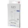 X2O Basic USB-A/C 60W-kabel 1,2M - Hvid