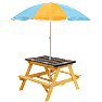 Børnepicnicbord med parasol