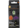 Halloween glow ringe 3-pak - multifarvet