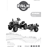 Falk Toys Claas traktor med vogn