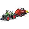 Burago tractor med bale lifter fendt 1050 vario 10 cmgreen