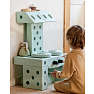 MODU 3-i-1 gåvogn - Ocean Mint / Forest Green