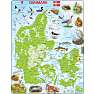 Danmark puslespil - 66 maxi brikker
