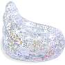 Bestway oppustelig glitterstol - transparent