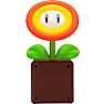 Super Mario Fire Flower lampe - multifarvet