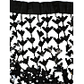Halloween lamettagardin med flagermus 90x200 cm - sort